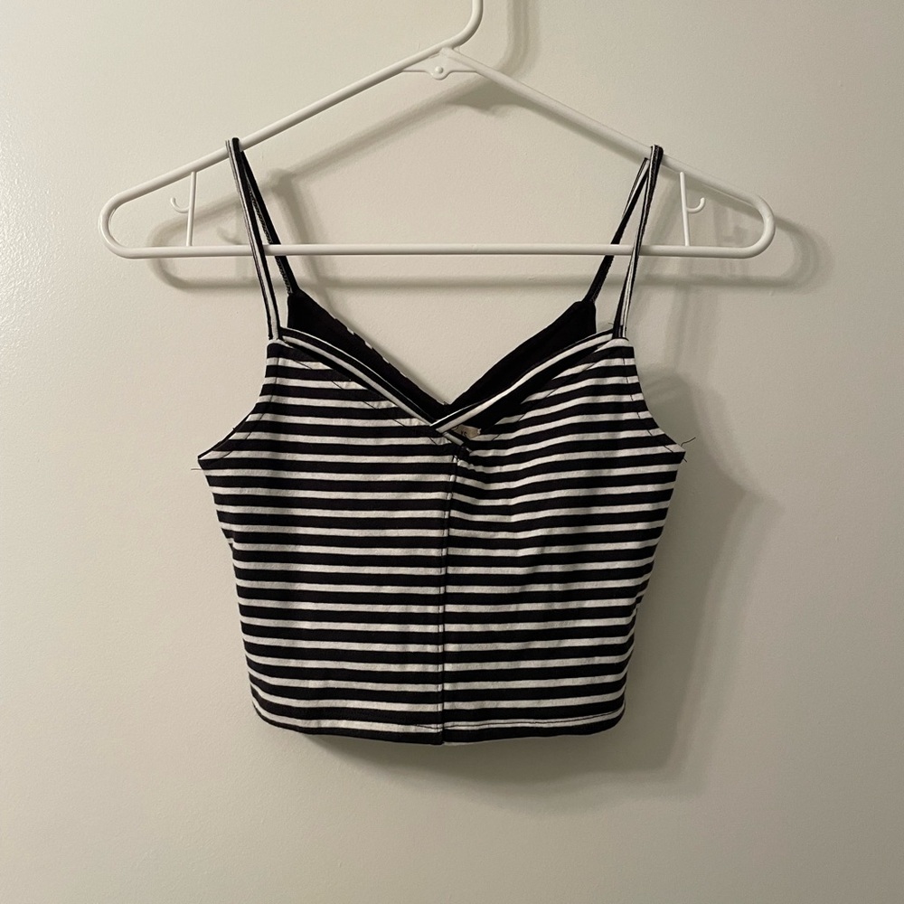 Hollister Striped Cross Tank Top